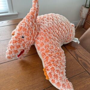 Pillow Pets Pterodactyl Dinosaur Plush 18” Stuffed Animal Orange Dino Y2K 2000s